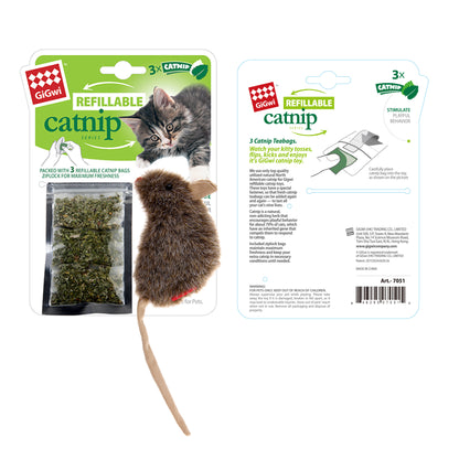 Refillable Catnip Mouse