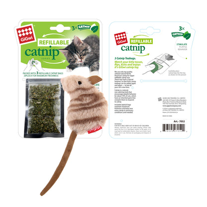 Refillable Catnip Mouse