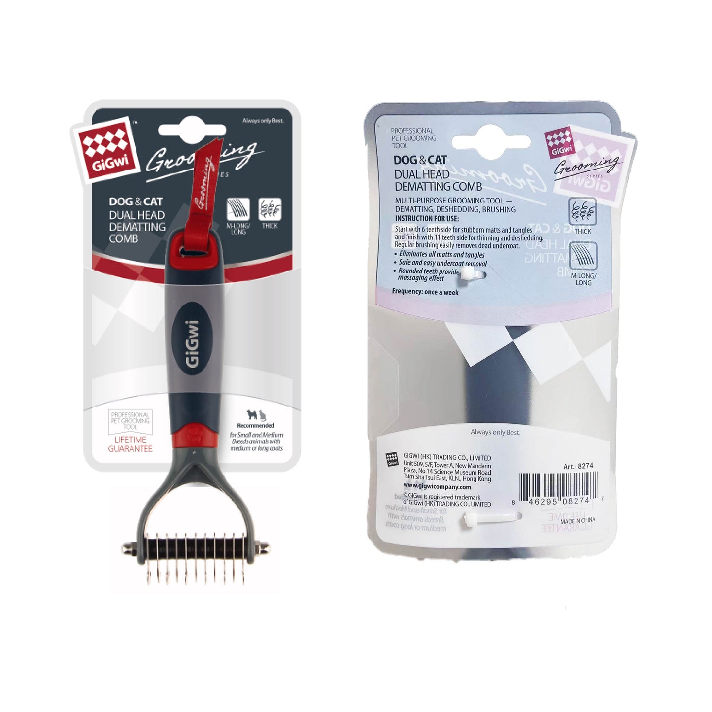 Dual Head Dematting Comb