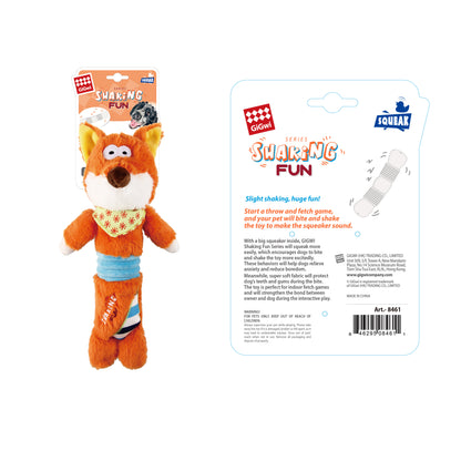 Foody Friendz-Shaking Fun Body Squeaker Fox 8461