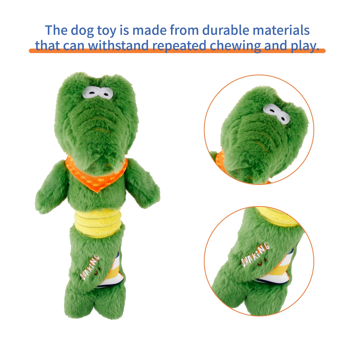 Foody Friendz-Shaking Fun  body squeaker Crocodile 8462