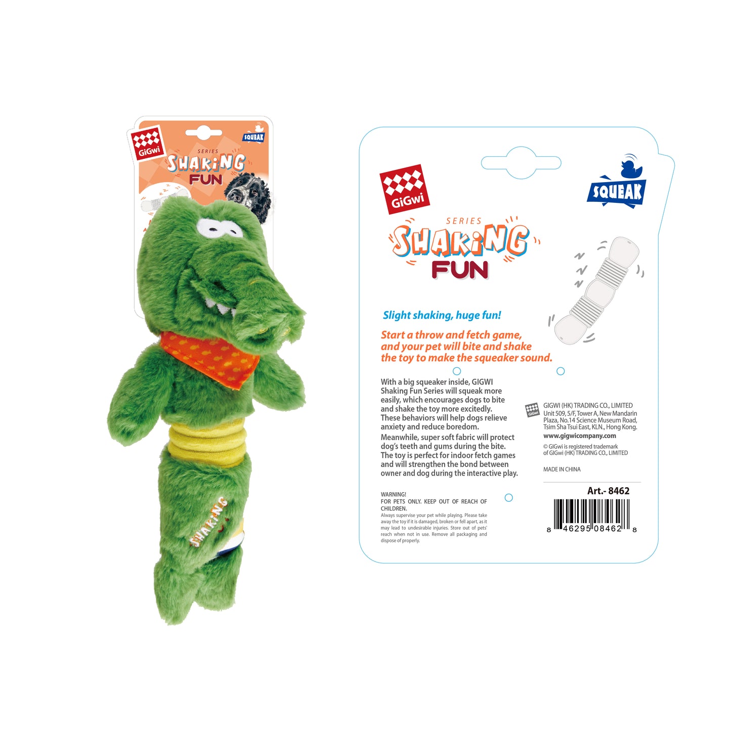 Foody Friendz-Shaking Fun  body squeaker Crocodile 8462