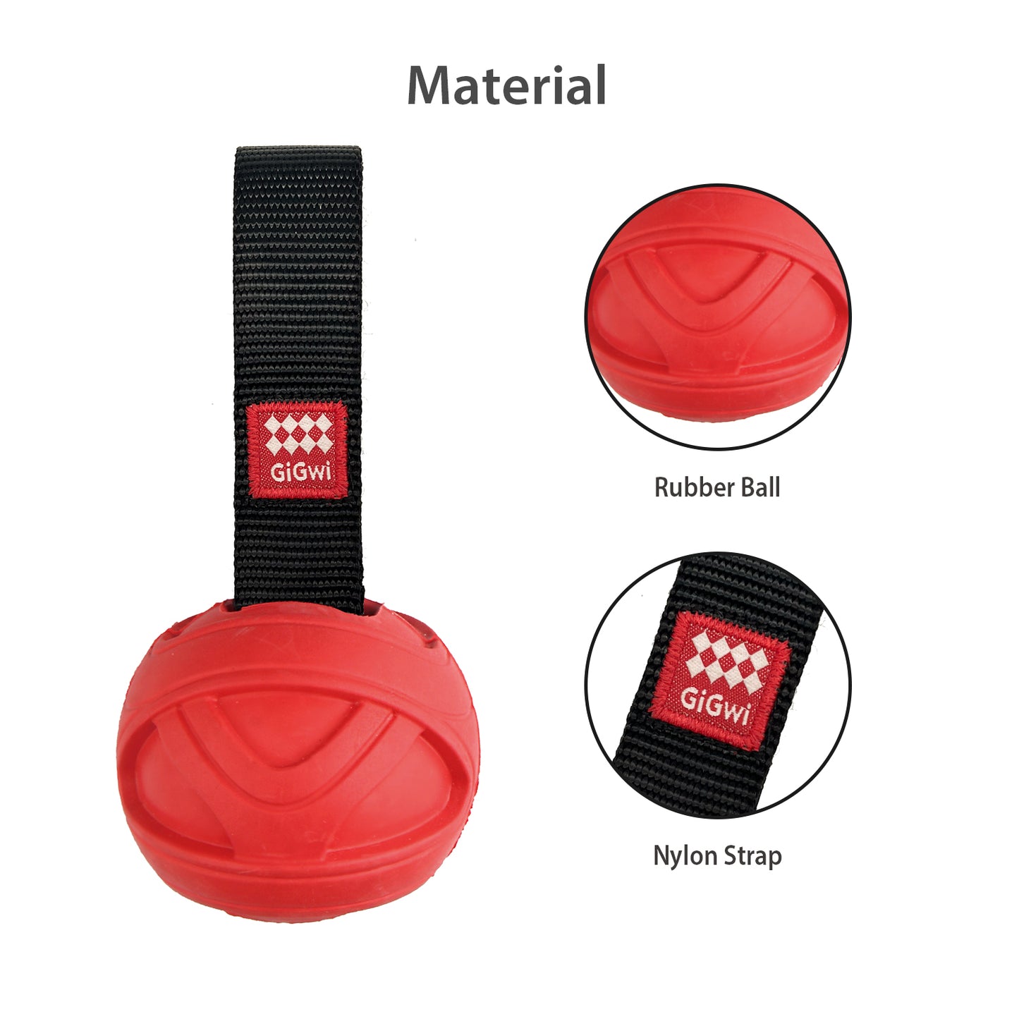 Slinger Rubber Ball-Red