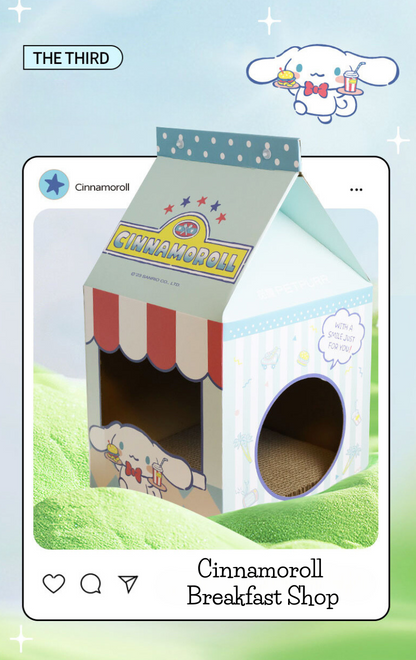 Cinnamoroll -  Milk Box Cat House Stracher