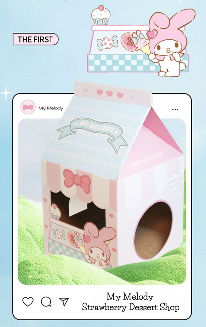 My Melody - Milk Box Cat House Stracher